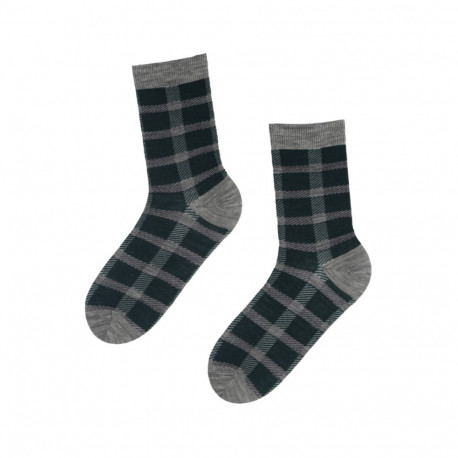 SOKISAHTEL CARRI meriinovillased ruudulised sokid 444