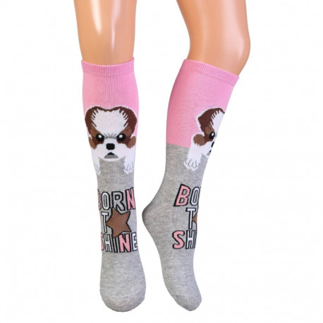 SOKISAHTEL NOVA koeraga puuvillased põlvikud lastele 438