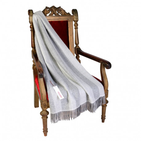 SOKISAHTEL Alpakavillane hallikas kalasabamustriline pleed 425