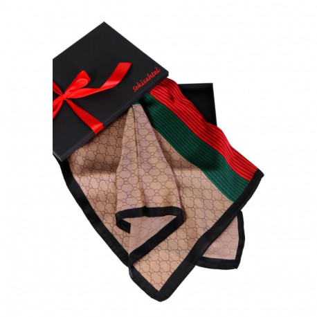 SOKISAHTEL SCARF pruun kirju kaelarätik 425