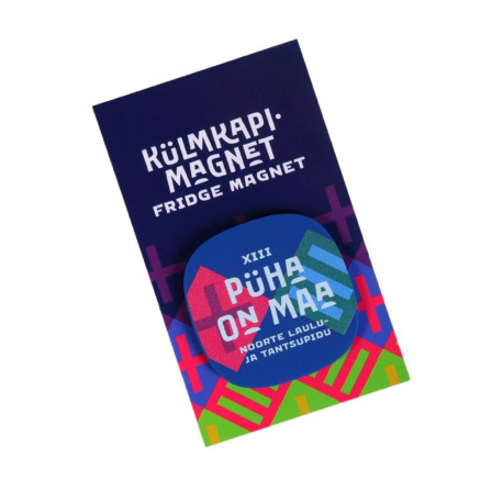 SOKISAHTEL 2023.a Noorte Laulu- ja tantsupeo sinine külmkapimagnet 425