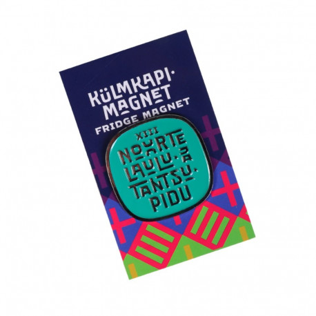 SOKISAHTEL 2023.a Noorte Laulu- ja tantsupeo roheline külmkapimagnet 425