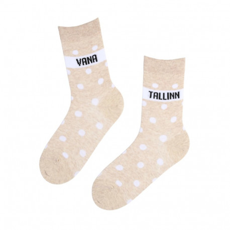 SOKISAHTEL VANA TALLINN beežid puuvillased sokid 444, 446