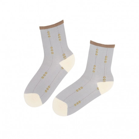 SOKISAHTEL LEONELLA helehallid lilledega sokid 444