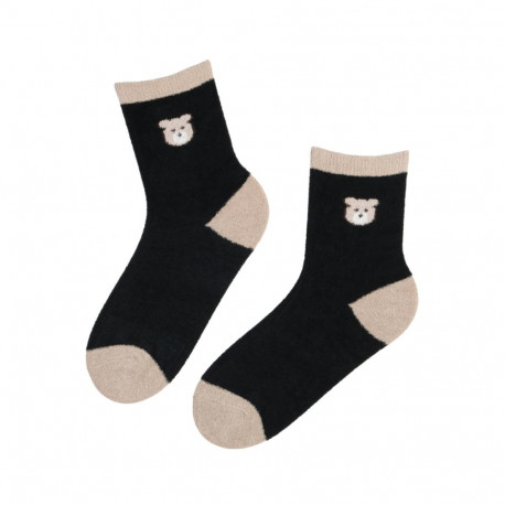 SOKISAHTEL OTELLO karuga musta värvi soojad sokid 444