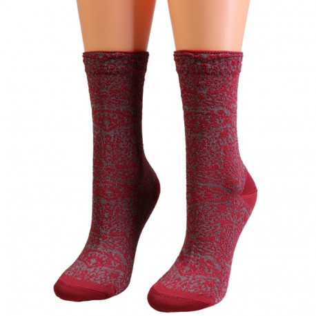 SOKISAHTEL Sarah Borghi LIZA punased sädelusega sokid 662, 676