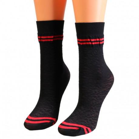 SOKISAHTEL Sarah Borghi CORYNN musta värvi õhukesed sokid 444