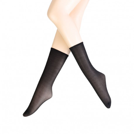 SOKISAHTEL Sarah Borghi LUCIENNE musta värvi sädelevad sokid 444