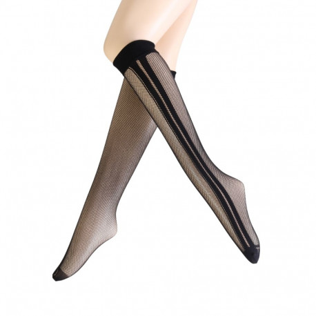 SOKISAHTEL MILANI musta värvi võrgumustriga põlvikud 444