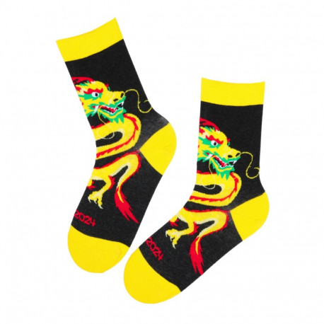 SOKISAHTEL DRAGON 2024 draakoniaasta puuvillased sokid 444, 446