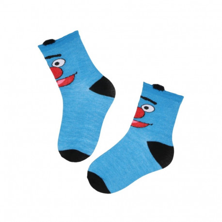 SOKISAHTEL SASSO sinised puuvillased sokid lastele 438, 439