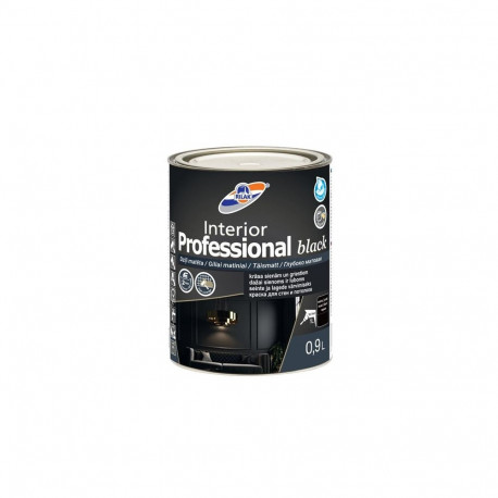 PAINT INTERIOR PROFESSIONAL BLACK 0.9L
