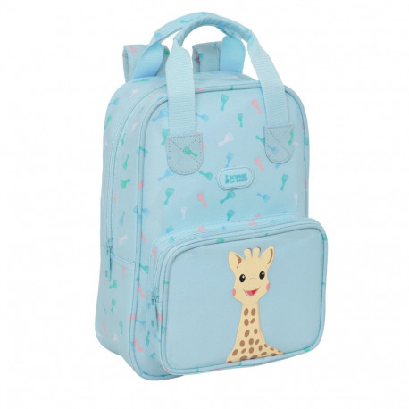 School Bag Sophie la Girafe Light Blue 20 x 28 x 8 cm