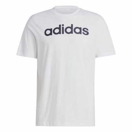Men’s Short Sleeve T-Shirt Adidas Essentials Linear Logo XL