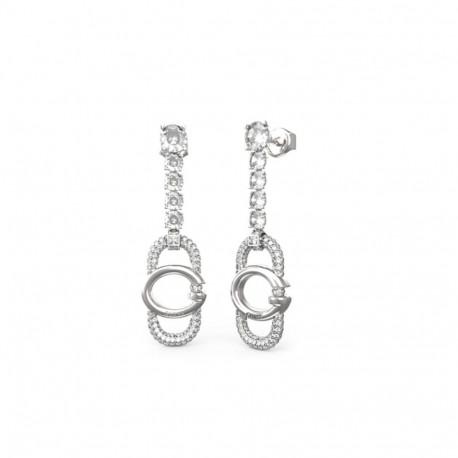 Ladies' Earrings Guess JUBE04507JWRHT-U Silver