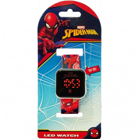 Wristwatch LED with calendar Spiderman
