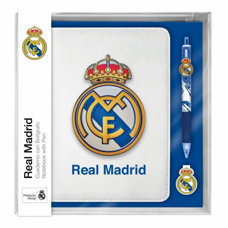 Real Madryt märkmik koos 10 värviga pastapliiatsiga