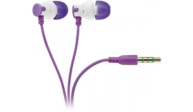 Vivanco austiņas ar mikrofonu HS 100 PU, violetas  (31432)