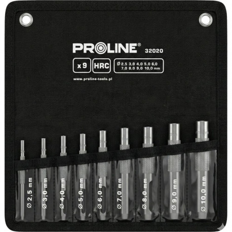 nahatöö läbistajate komplekt 9 tk 2.5–10.0mm hrc proline