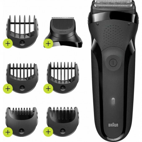 Braun Shaver | 300BT Series 3 | Operating time (max) 30 min | NiMH | Black