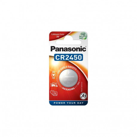 Battery - Panasonic CR2450 3V Lithium Button Cell 24.5mm x 5mm