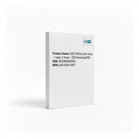 "ESET NOD32 Anti-Virus - 1 User, 2 Years - ESD-Download"