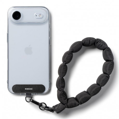 Ringke Holder & Puffer Hand Strap Phone Lanyard - Black