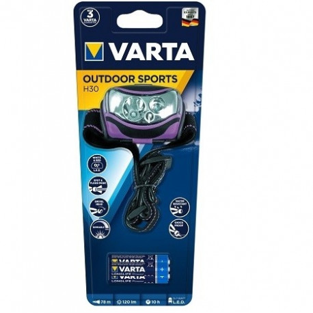 Pealamp Varta 18630 2x1W+punane LED