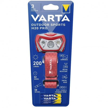 Pealamp Varta 17650 Sport LED+punane LED