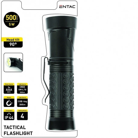Taskulamp Entac Tactical 5W pöördpeaga