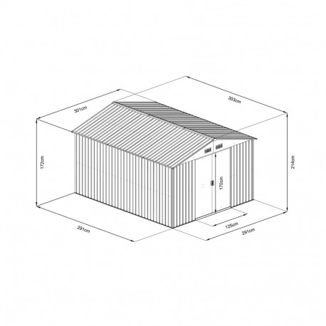 Aiakuur HECHT 10X10 ANTHRACITE