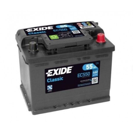 Aku Exide Classic 55Ah 460A 242x175x190-+