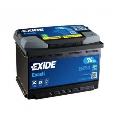 Aku Exide Excell 74Ah 680A 278x175x190 -+