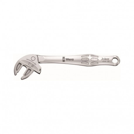 Wera 6004 Joker L Self-Setting Spanner – 16–19 mm, Ratcheting Action, 30° Return Angle, 224 mm Lengt