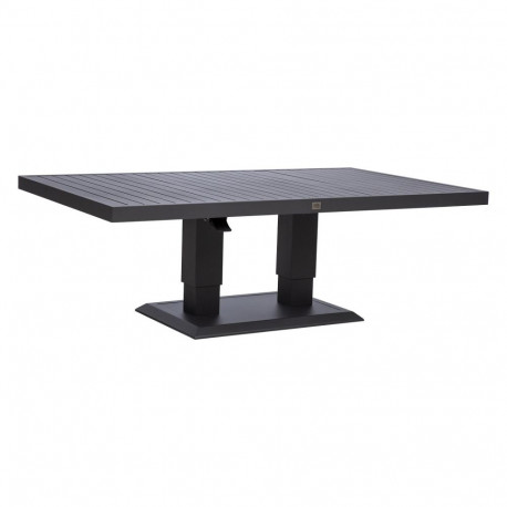 Table TOMSON 150x90xH52-75cm, dark grey