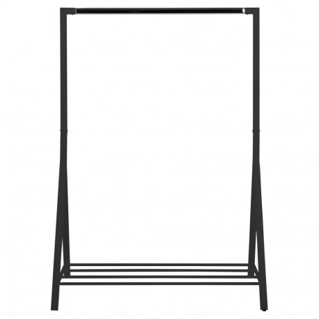 Clothes rack BRENT 117x59xH165cm, black/chrome