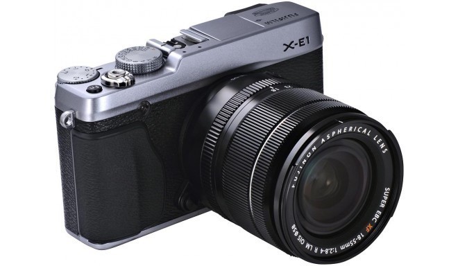 Fujifilm X-E1 + 18-55mm, silver
