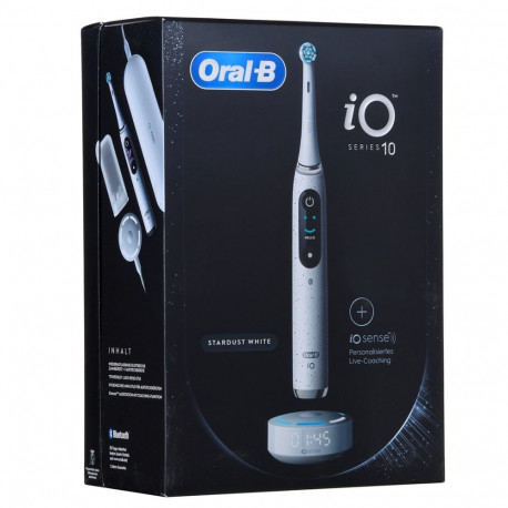 ORAL-B iO Series 10 stardust valge elektriline hambahari + iO Sense laadija valge