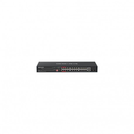 Mercusys MS128GP network switch Gigabit Ethernet (10/100/1000) Power over Ethernet (PoE) 1U Black