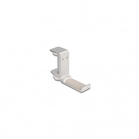 DeLOCK Headphone Holder adjustable for desk mounting aluminium silver