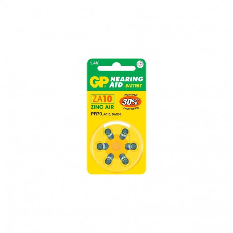 GP Batteries Hearing Aid ZA10 Single-use battery PR70 Zinc-Air