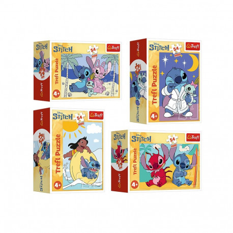 TREFL DISNEY STITCH Puzzle Set 4 in 1