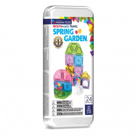 MAGNA-TILES Micromags magnet constructor travel set "Spring Garden", 24 pcs