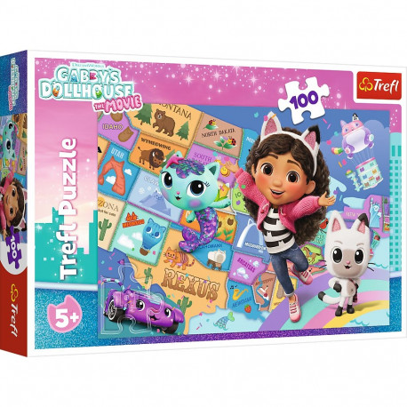 TREFL GABBY´S DOLLHOUSE puzzle 100 pcs