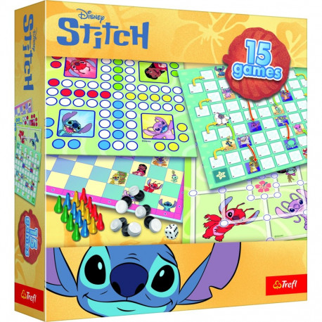 TREFL DISNEY STITCH Set of 15in1 games