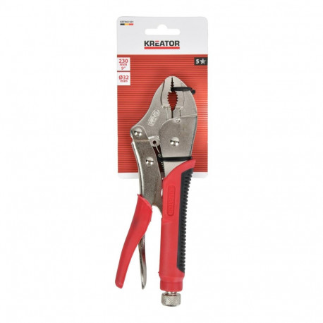 Lukustusnäpitsad KREATOR KRTH61501 220mm ümarad, 32mm lõuad, 40mm töölaius, 1200kg surve