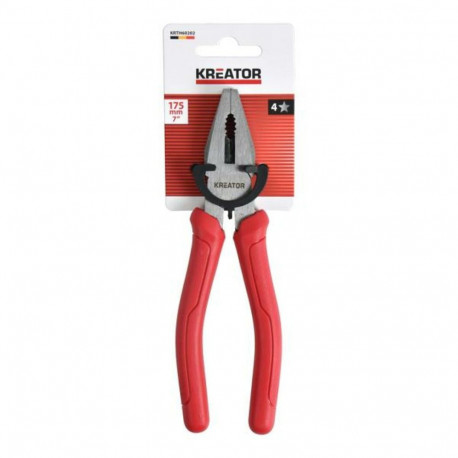 Combination pliers 175mm, 7" KREATOR KRTH60202 185mm, jaw depth 35mm, working width 28mm
