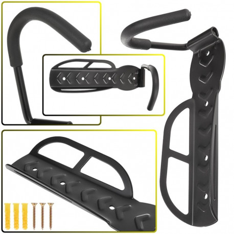 Keltin bicycle wall hanger K02381, steel, rubber, wall-mounted, front wheel attachment, mounting plu