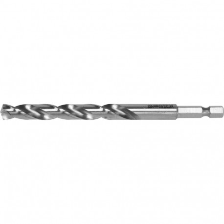 Yato Metal Drill Bit YT-44878, 9mm, HSS 6542, 125mm, 81mm, 135°, 1/4" 6.3mm, DIN 338, Hex Shank, Spl