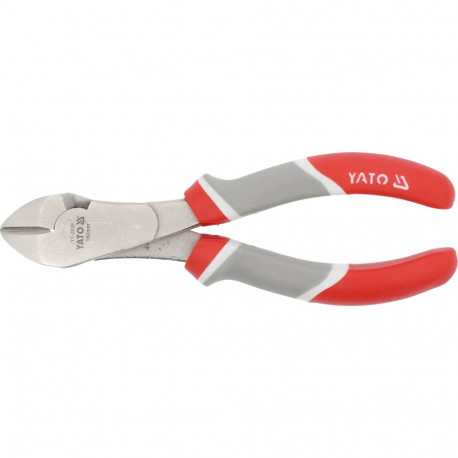 Yato side cutting pliers YT-2039, 180 mm, DIN 5749, universal, nickel plated, carbon steel, PP TPR h